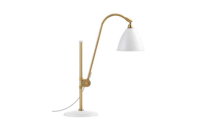Gubi Bestlite BL1 Table Light Brass Base White Shade