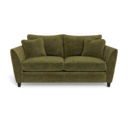 Heal's Torino 3 Seater Sofa Boucle Velvet Wilder Black Feet