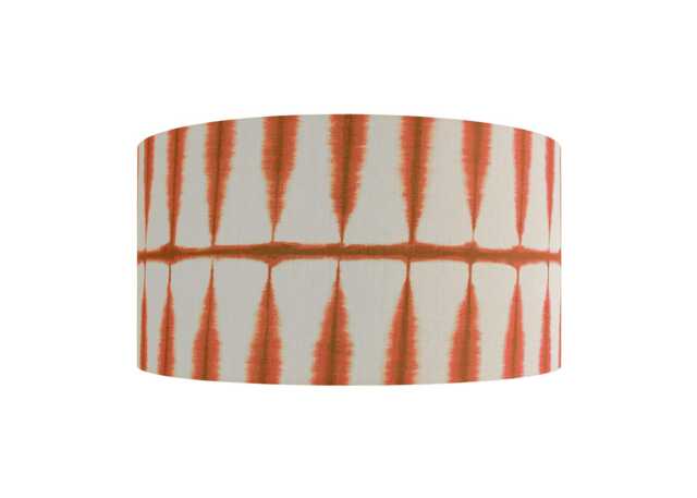 Shropshire Shades Shibori Lampshade Chilli Linen 60 x 30cm