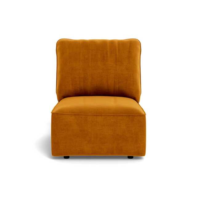 Heal's Morven Single Unit Smart Luxe Velvet Cognac