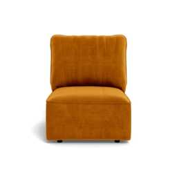 Heal's Morven Single Unit Smart Luxe Velvet Cognac