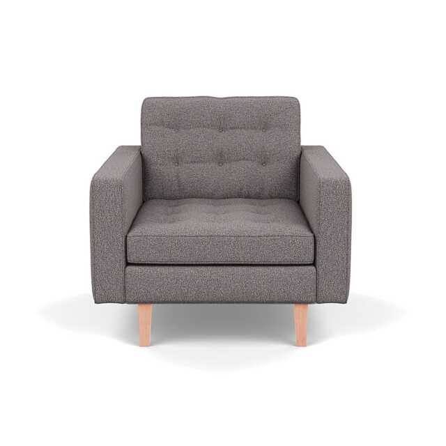 Heal's Hepburn Armchair Loop Boucle Granite Natural