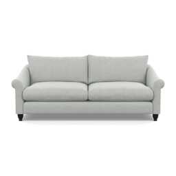Heal's Devon 4 Seater Melton Wool Limestone Black Stain Beech Feet
