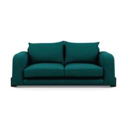 Heal's Nuvola 2 Seater Sofa Brushed Cotton Pine Black Beech Feet