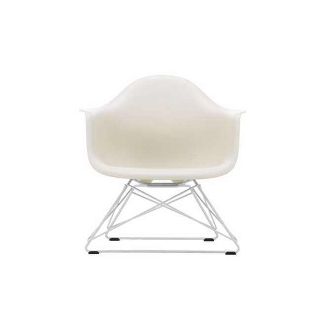 Vitra Eames LAR Chair Pebble White Powder Coated Wire Base With Cross Struts