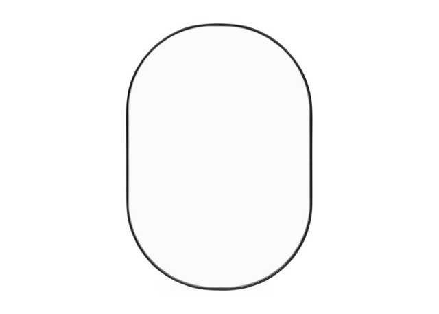 Heal's Fine Edge Mirror Oval Black Small