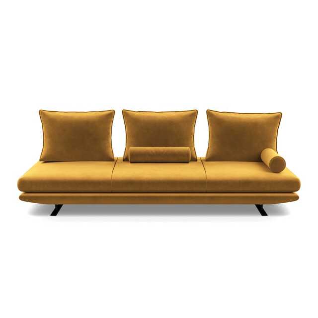 Ligne Roset Prado Large Settee Alcantara Curry