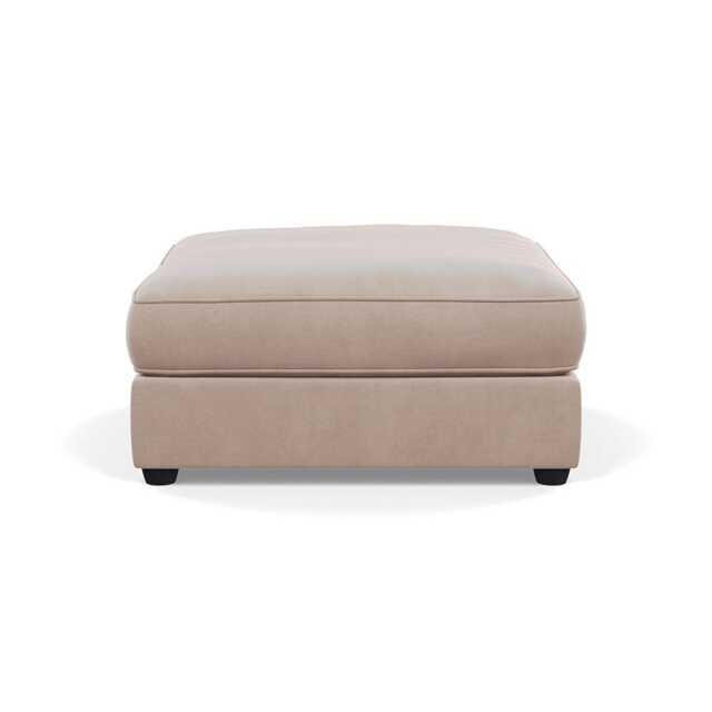 Heal's Tailor Footstool Smart Velvet Pebble Black Feet