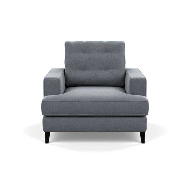 Heal's Mistral Armchair Textured Boucle Steel Black Feet