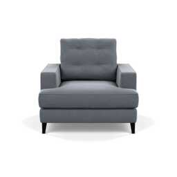 Heal's Mistral Armchair Textured Boucle Steel Black Feet