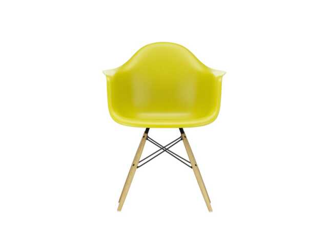 Vitra Eames DAW Armchair New Height Mustard Ash Honey Base - image 1