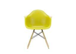 Vitra Eames DAW Armchair New Height Mustard Ash Honey Base - thumbnail 1