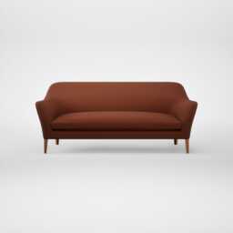 Heal's Wallis 4 Seater Sofa Smart Cotton Linen Rust Natural Feet