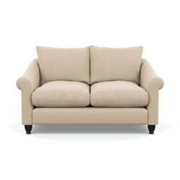 Heal's Devon 2 Seater Brushed Cotton Oat Black Stain Beech Feet
