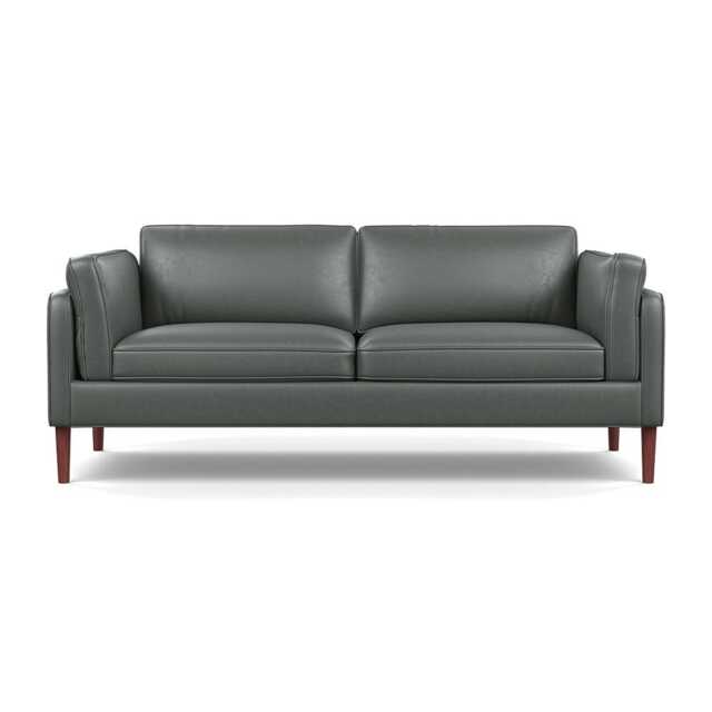 Heal's Sonno 3 Seater Daino Leather Steel Walnut Feet