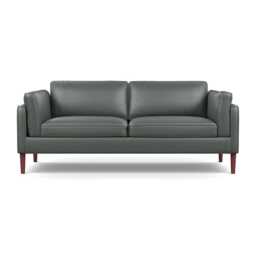 Heal's Sonno 3 Seater Daino Leather Steel Walnut Feet
