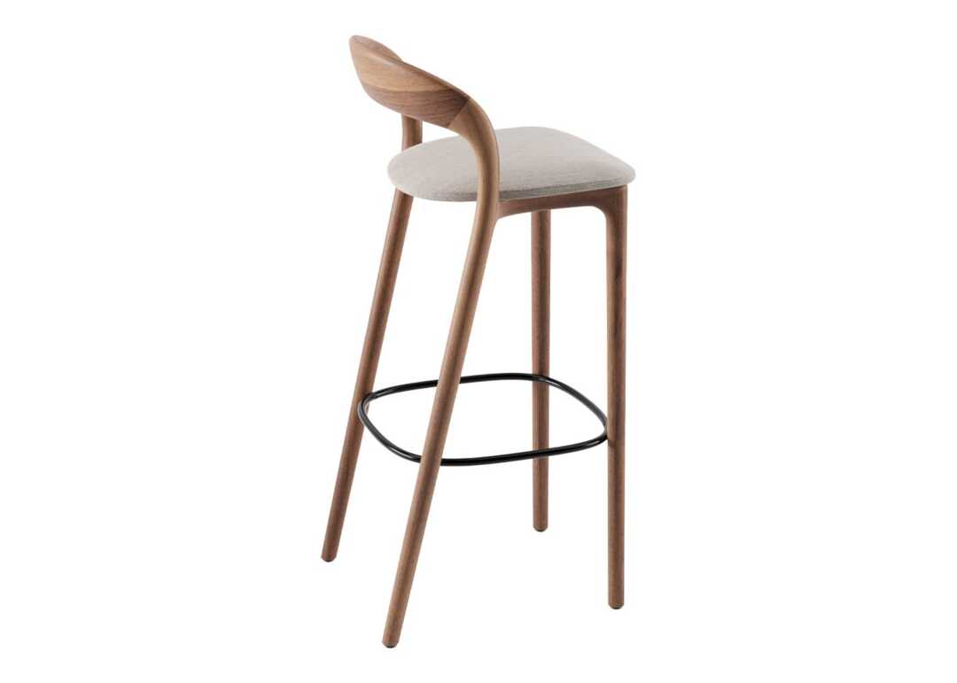 Artisan Neva Light Counter Stool in Walnut and Kvadrat Steelcut - Main Image