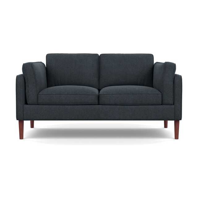 Heal's Sonno 2 Seater St Moritz Wool Grey Walnut Feet