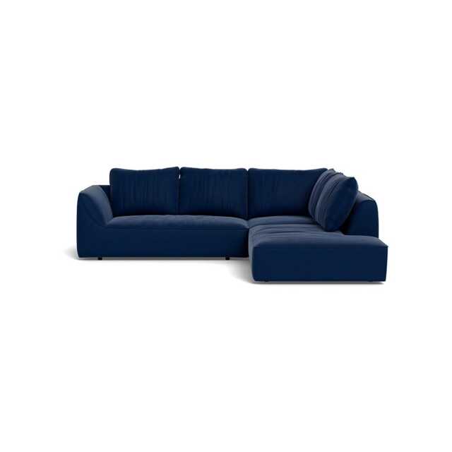 Heal's Morven Right Hand Facing Large Corner Sofa Velvet Midnight