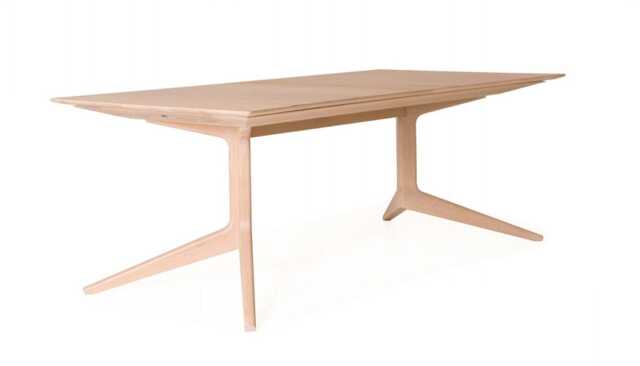 Light Extending Dining Table Oak - image 1