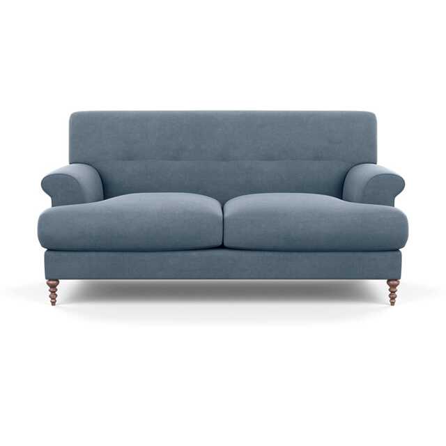 Scp Oscar 2 Seater Informal Sofa Capelo Linen-Cotton Mineral Walnut Feet