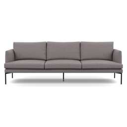 Heal's Matera 4 Seater Sofa Loop Boucle Granite Black Feet