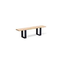 Heal's Prague Bench 160x35cm White Oak Natural Edge Filled - thumbnail 1