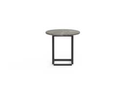 New Works Florence Side Table 50cm Gris Du Marais Black Frame