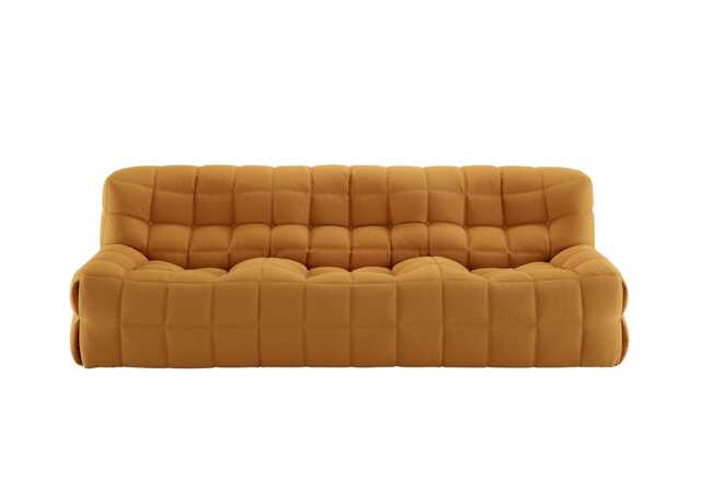 Ligne Roset Kashima Large Settee in Vidar Moutarde