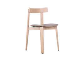 Gazzda Nora Dining Chair in Dakar Leather Stone - thumbnail 2