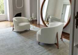 Porada Copine Wood Lounge Chair Walnut Base Bouclage 01 - thumbnail 2
