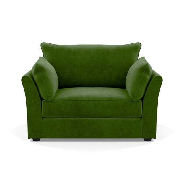 Heal's Tailor Loveseat Smart Luxe Velvet Grass Black Beech Feet