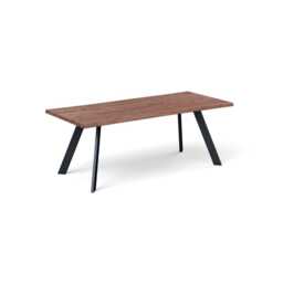 Heal's Madrid Table 180x90cm Walnut Natural Edge Filled