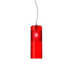 Kartell Easy Pendant Red Transparent - thumbnail 1