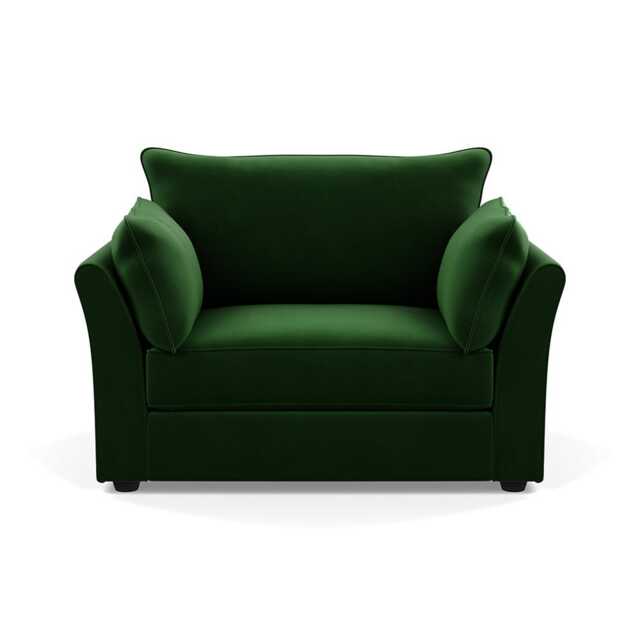 Heal's Tailor Loveseat Smart Velvet Forest Black Beech Feet