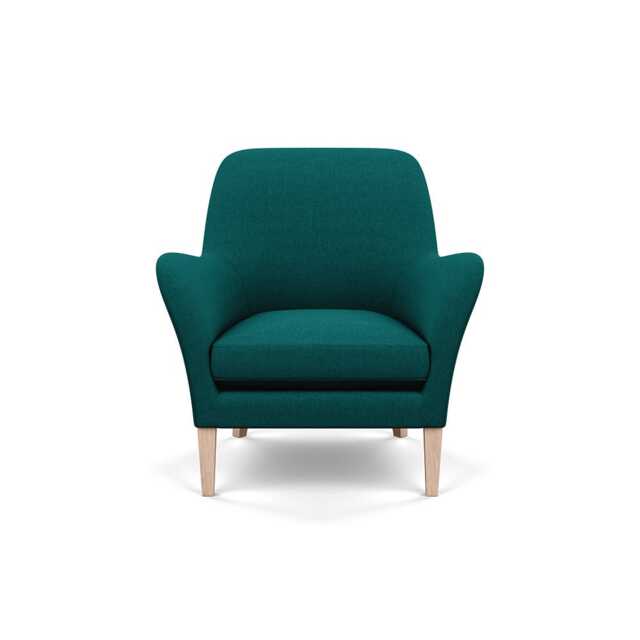 Heal's Wallis Armchair Brushed Cotton Pine Natural Feet