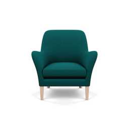 Heal's Wallis Armchair Brushed Cotton Pine Natural Feet