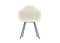 Vitra Eames DAX Armchair New Height Pebble Basic Dark Powder Coated Base