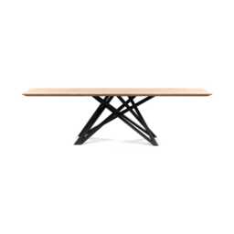Heal's Vienna Dining Table 260x90cm White Oiled Oak Chamfered Edge Filled