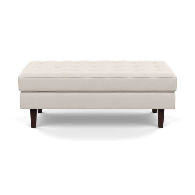 Heal's Hepburn Ottoman Siena Cotton Natural Black