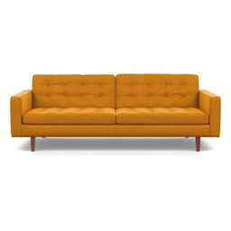 Heal's Hepburn 4 Seater Sofa Nobilis Mustard Walnut - thumbnail 1