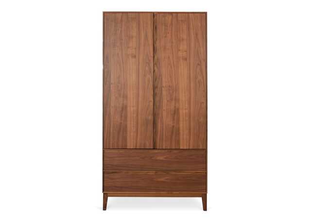 Heal's Lars Double Wardrobe Walnut