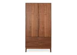 Heal's Lars Double Wardrobe Walnut