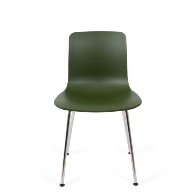 Vitra HAL RE Tube Chair in Ivy with Chrome Base
