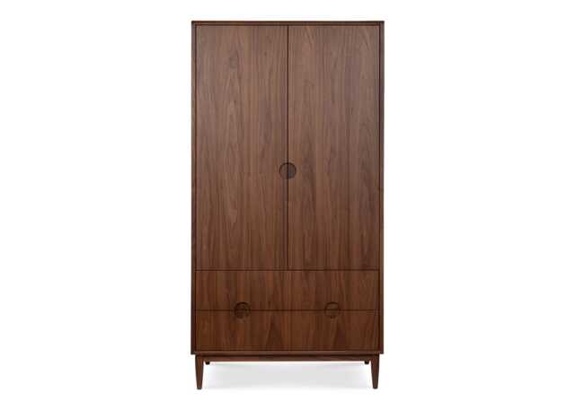 Heal's Amira Double Wardrobe in Walnut - image 1