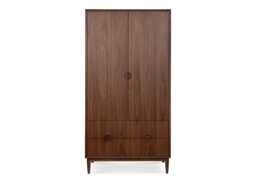Heal's Amira Double Wardrobe in Walnut