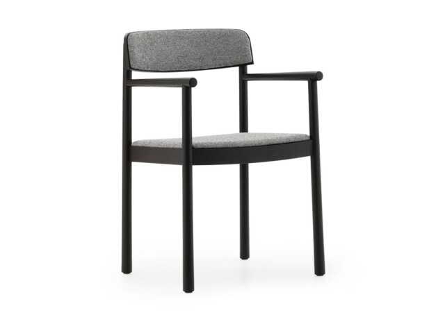 Normann Copenhagen Timb Dining Armchair Black Ash Hallingdal 166