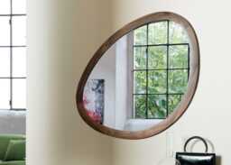 Porada Giolino Wall Mirror Walnut Small - thumbnail 2