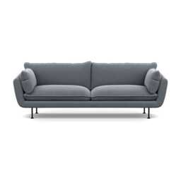 Heal's Allora 4 Seater Sofa Boucle Steel Black Feet