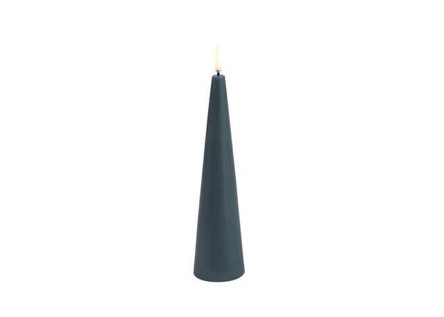 Uyuni LED Cone Candle Small Pine Green
